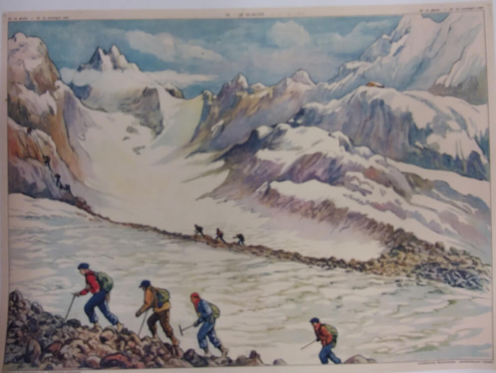 Le glacier , la montagne vers 1960